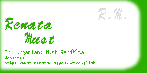 renata must business card